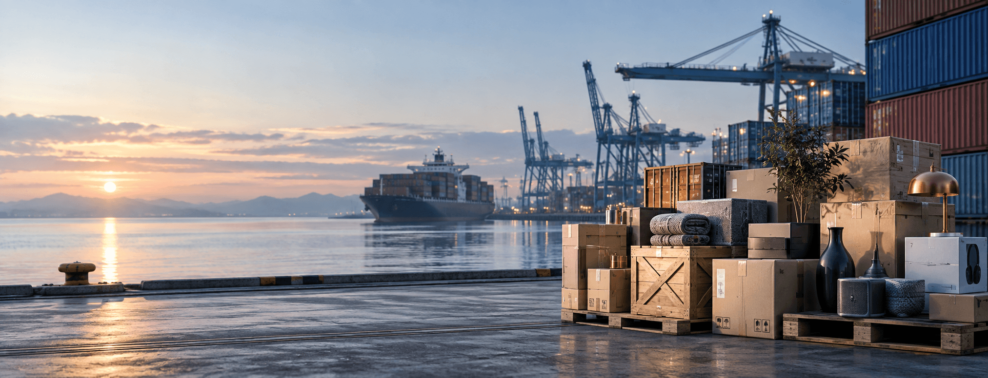 Global product and supply coordination at a modern port